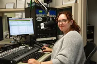 Alex Merritt in the Radio Station 