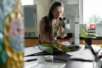Kaitlin Dannenberg in the lab 