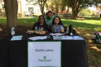 A student club on campus, Sueno Latino, at the Involvement Fair