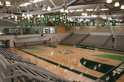 The Charles Wolf Gymnasium is home to basketball, volleyball,  wrestling, and events including orientations & graduation functions
