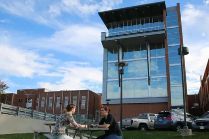 The Willman Business Center is home to the Graham School of Business. 