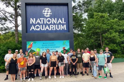 Civil Engineering Students at the National Aquarium 