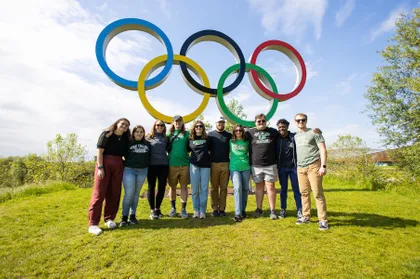 YCP Students in London at the Olympic Park. 