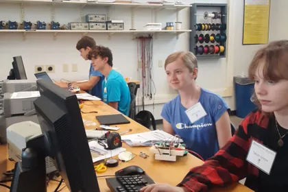 Students in the Robotics Workshop 2023 