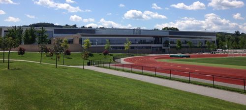 Grumbacher Sport and Fitness Center at York College in the summer