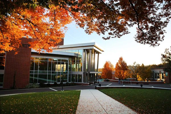 York College Waldner Performing Arts Center in the fall